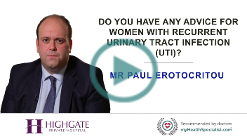 Do you have any advice for women with recurrent urinary tract infection (UTI)?